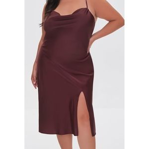 Forever21 plus size satin dress